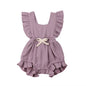 Citgeett sUMMER Newborn Baby Girls Ruffle Solid Color Bodysuit Jumpsuit Outfits Summer Casual Clothing Sunsuit