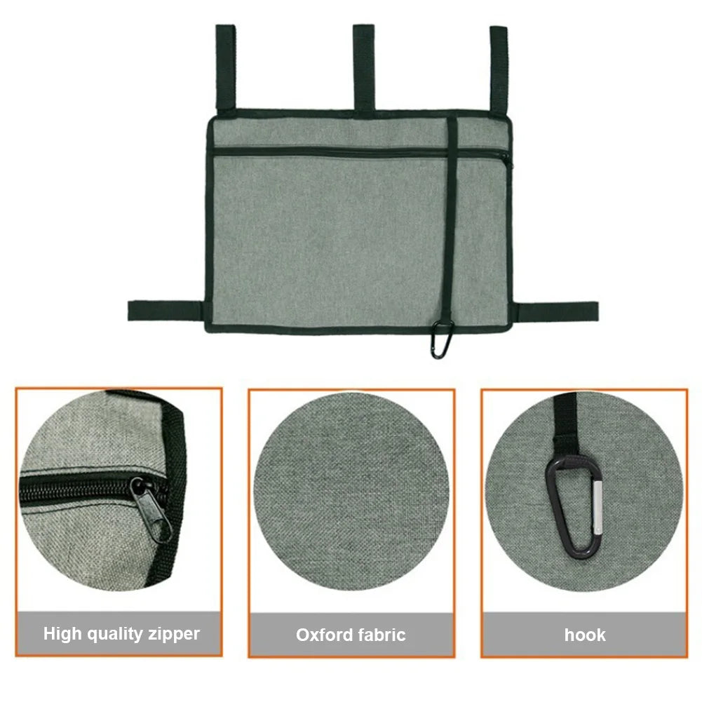 Walker Bag with Cup Holder Wheelchair Side Bag Waterproof Armrest Side Storage Bag for Adult Folding Walkers