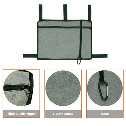 Walker Bag with Cup Holder Wheelchair Side Bag Waterproof Armrest Side Storage Bag for Adult Folding Walkers