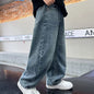 12mo Girl Clothes Boys Fashion Jeans Children Clothing Trousers Straight Pants Loose Denim Wide Leg Pants 12 Girl Clothes