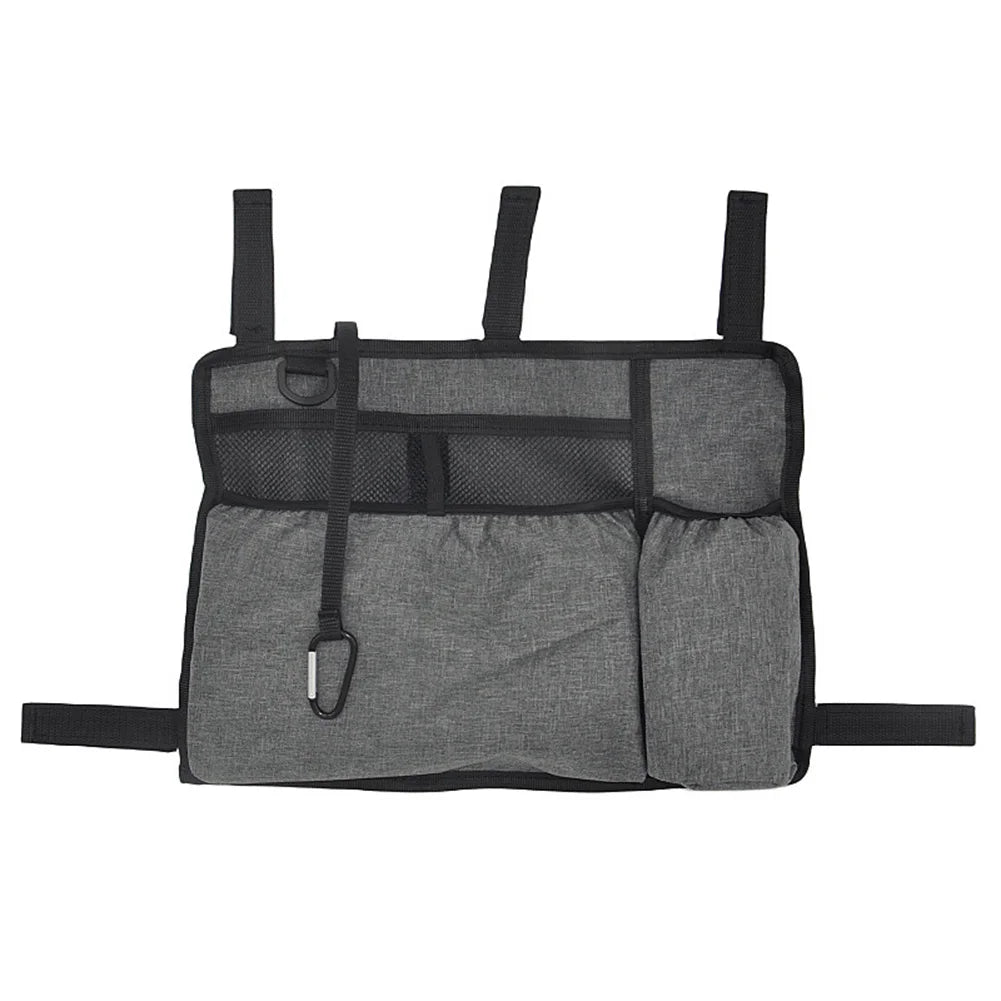 Walker Bag with Cup Holder Wheelchair Side Bag Waterproof Armrest Side Storage Bag for Adult Folding Walkers