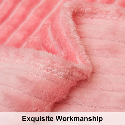 Ntbay Plush Flannel Fleece Blanket, Soft Lightweight Fuzzy Luxury Bed Blanket for Couch Sofa Bed