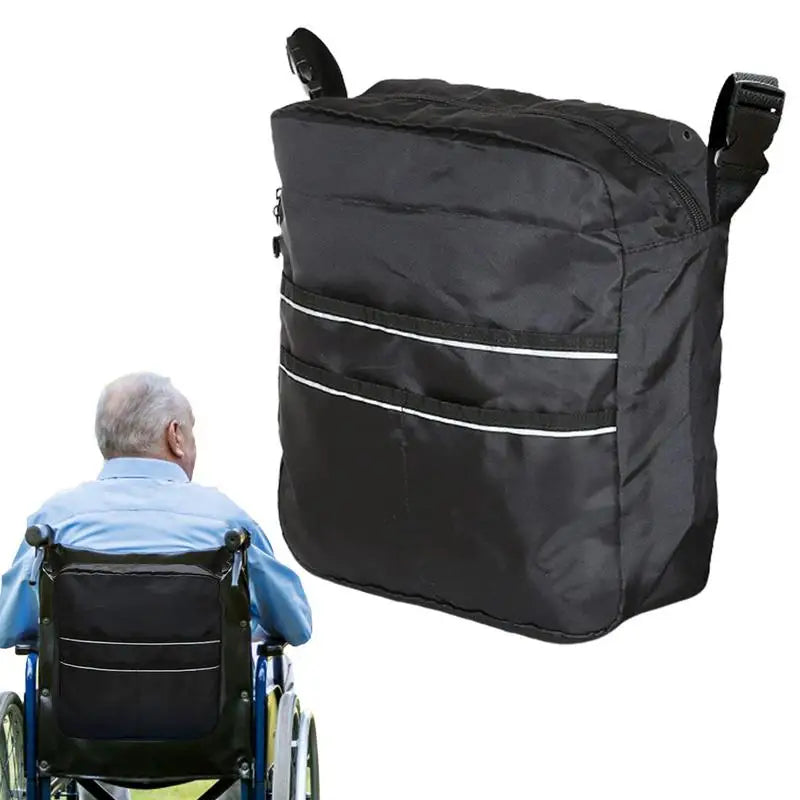 Wheelchair Bag Rollator Bag Water-Resistant Large Tote Accessory To Hang On Back Transport Storage Travel Backpack For Men Women