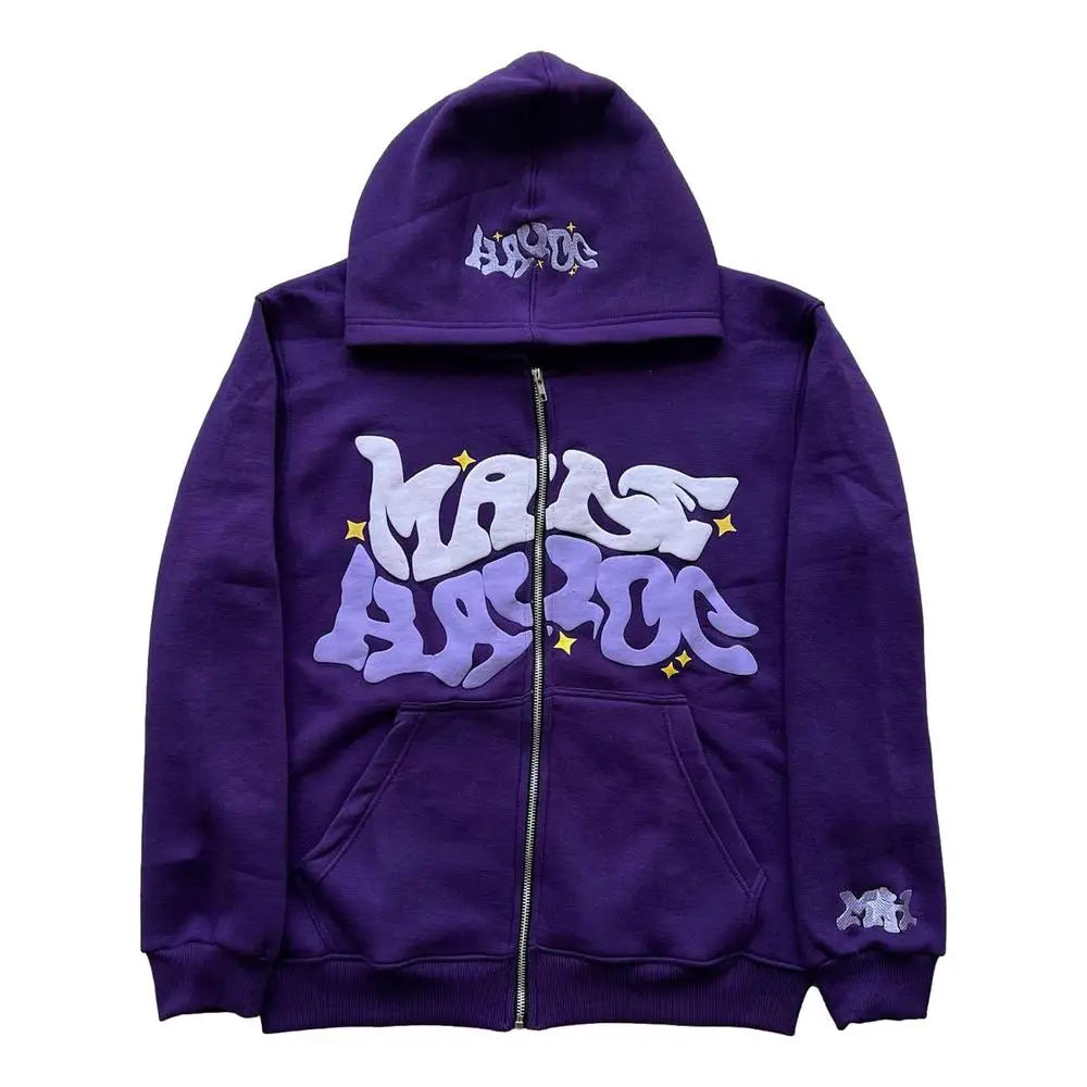 Ladies Hoodies Zip Front Hip-Hop Long Sleeve For Men Women Women Hip-Hop Long Sleeve Graffiti Street Fashion Casual 3D Printed