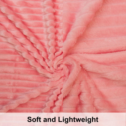 Ntbay Plush Flannel Fleece Blanket, Soft Lightweight Fuzzy Luxury Bed Blanket for Couch Sofa Bed