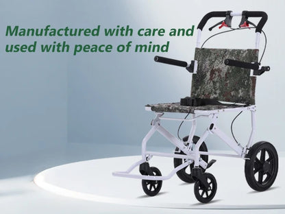 Manual Wheelchair Lightweight Ultralight Folding Transport Durable Wheelchair for Adults Seniors Airline Approved Folding Transp