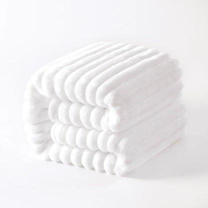 Ntbay Plush Flannel Fleece Blanket, Soft Lightweight Fuzzy Luxury Bed Blanket for Couch Sofa Bed