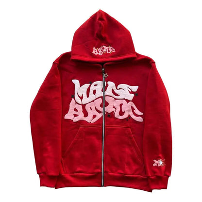 Ladies Hoodies Zip Front Hip-Hop Long Sleeve For Men Women Women Hip-Hop Long Sleeve Graffiti Street Fashion Casual 3D Printed
